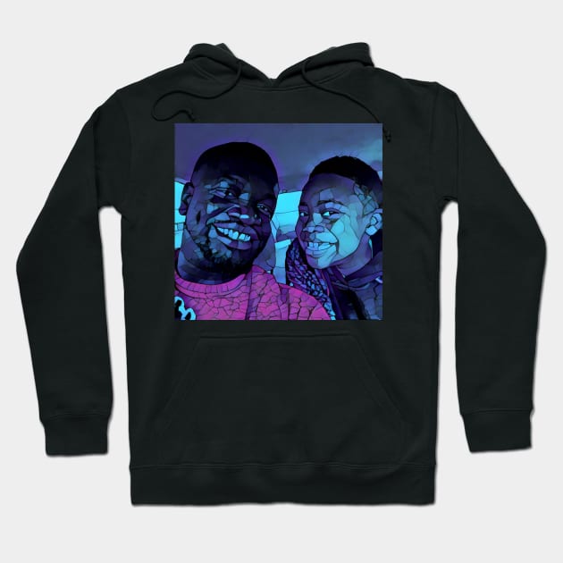 Blue smiles Hoodie by HeroTalk